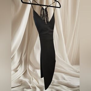 Revamped Women's X-Small Black Backless Dress